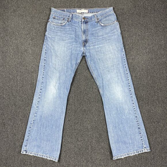 VTG Levi's 527 Jeans Mens Blue Casual Bootcut Cowboy Jeans Light Wash 36x300 - Picture 1 of 6